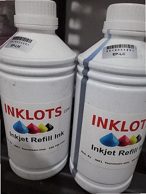 2 liters Light Magenta & Cyan refill ink for hp Epson canon brother