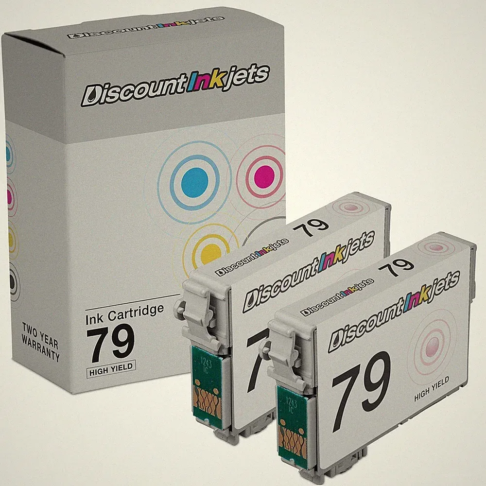 2 Pack T079620 T079 79 HY Light Magenta Printer Reman Ink Cartridge for Epson
