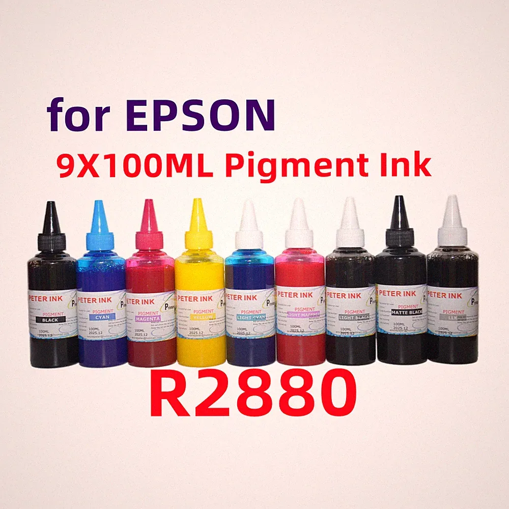 9X100ML Premium Pigment refill ink for cis ciss Stylus R2880 Printer T096 96