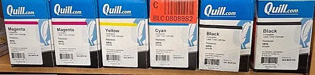 Color Laser Toner Cartridges - HP compatible - Black, Cyan, Yellow, Magenta