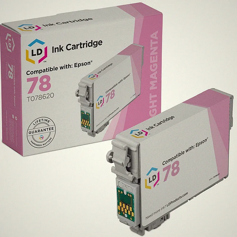 LD T078620 78 Light Magenta Ink Cartridge for Epson R260 R280 R380 RX580 RX595