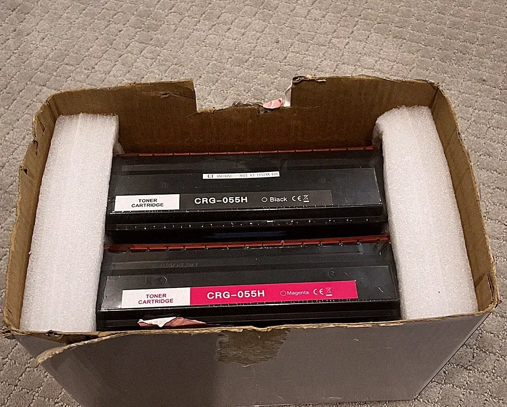 Set Of 4 Ink Toner Cartridges: Magenta & Cyan, Black, & Yellow