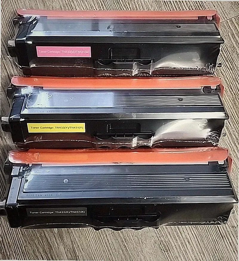 TONER CARTRIDGES MAGENTA, YELLOW AND BLACK