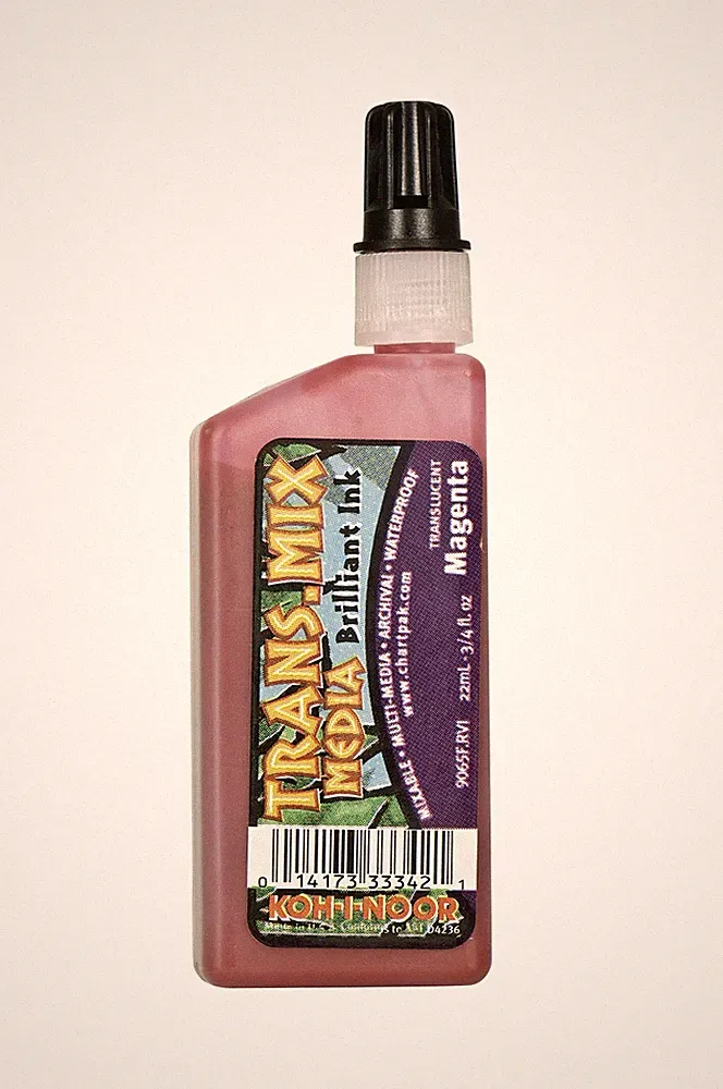 Translucent Mix Media Pigment-Based Drawing Ink 0.75 Oz. Bottle Magenta 9065F...